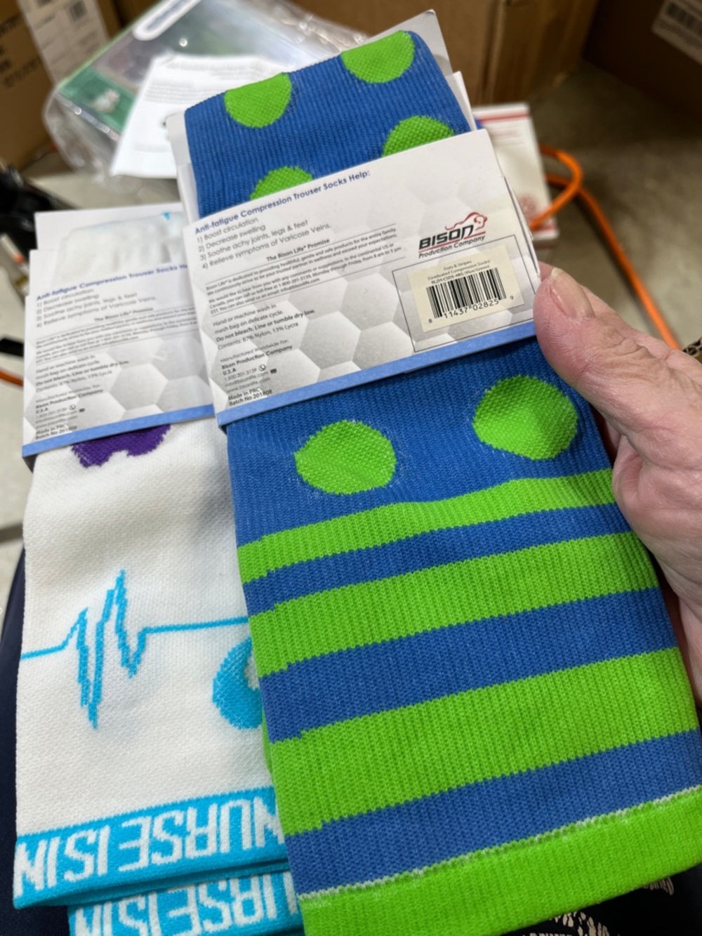 $100/$18 4 pair medical grade compress socks - Picture 2 of 6